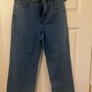 Express Cropped Wide Leg Jeans
